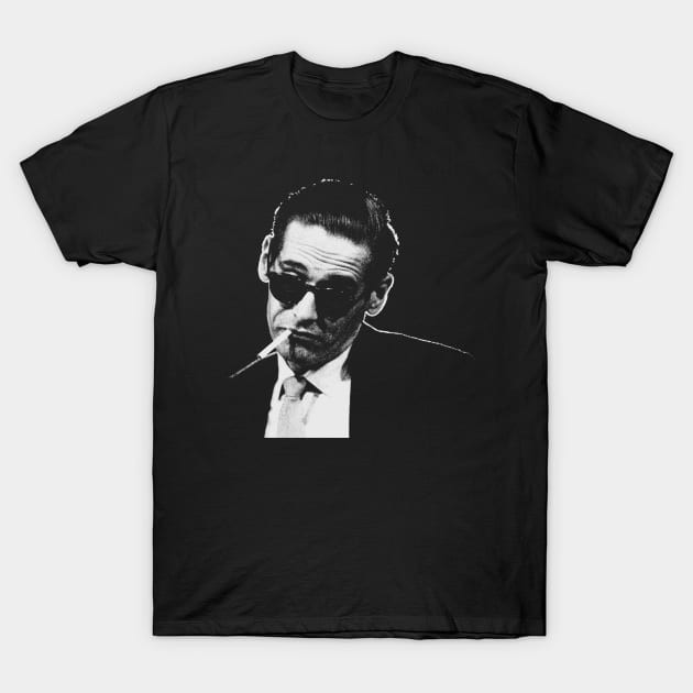 Bill Evans Portrait Retro T-Shirt by GekNdangSugih